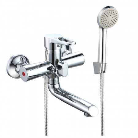 VRL310-01 (PUD3) ванна одноваж. корот. поворот. вилив сплав Ø35 (хром) {10/1}